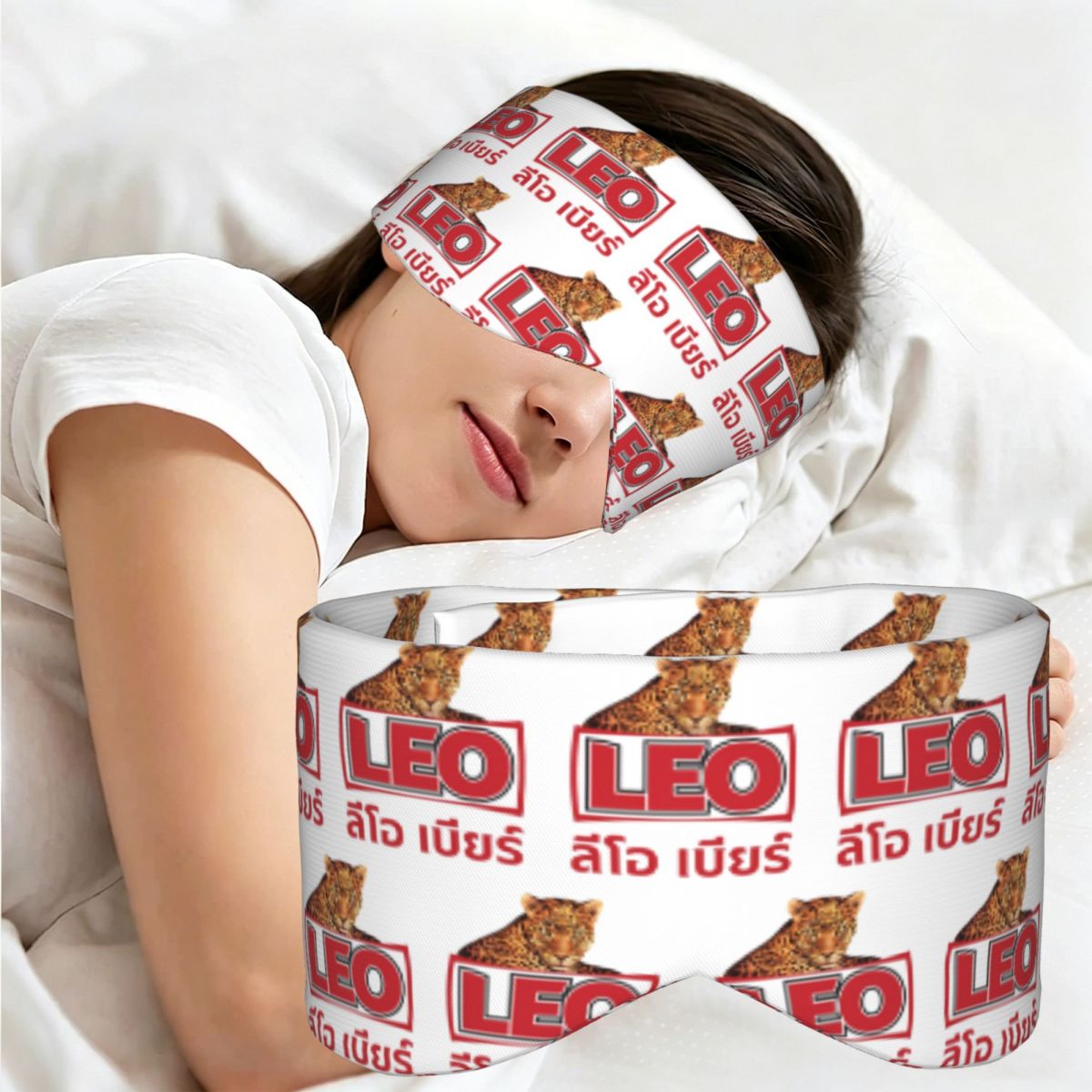Beer & Wine Grab - Leo Beer Bangkok sleep mask Light