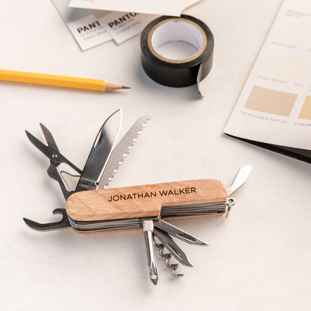 Wine In Beer Name - Personalized Multi-function Tool Wooden Corkscrews Wine