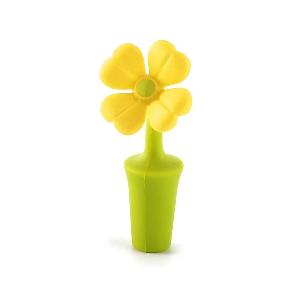 Wine Beer Type - Silicone Wine Bottle Stopper Flower Type