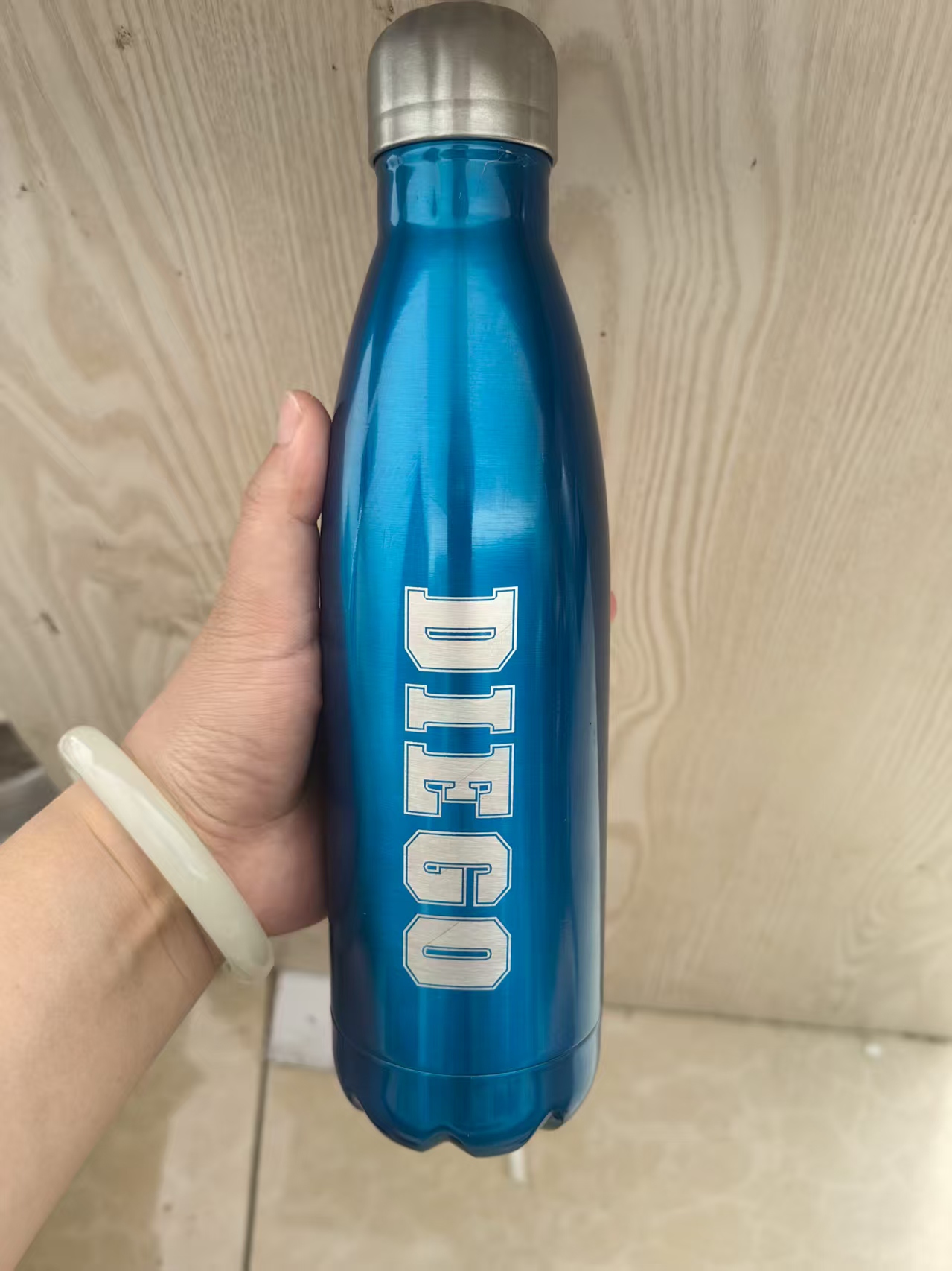 Wine In Beer Name - Custom Text/Logo Printed Name Keep Cold