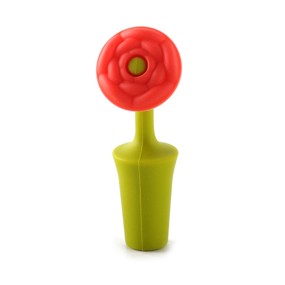 Wine Beer Type - New Silicone Wine Bottle Stopper Flower