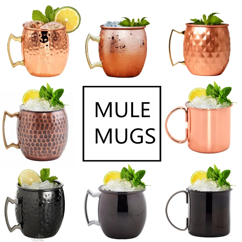 Wine Beer Coffee - 1pcs 550ml Moscow Mule Copper Mugs