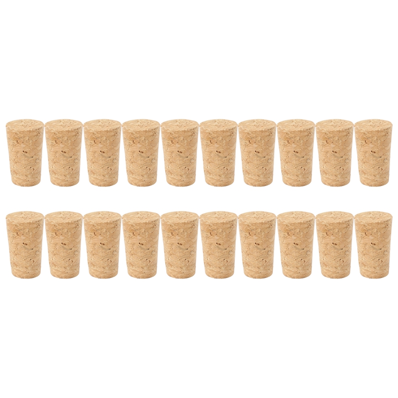 Wine Beer Type - 20Pcs/Lot Natural Wood Corks Wine Stopper