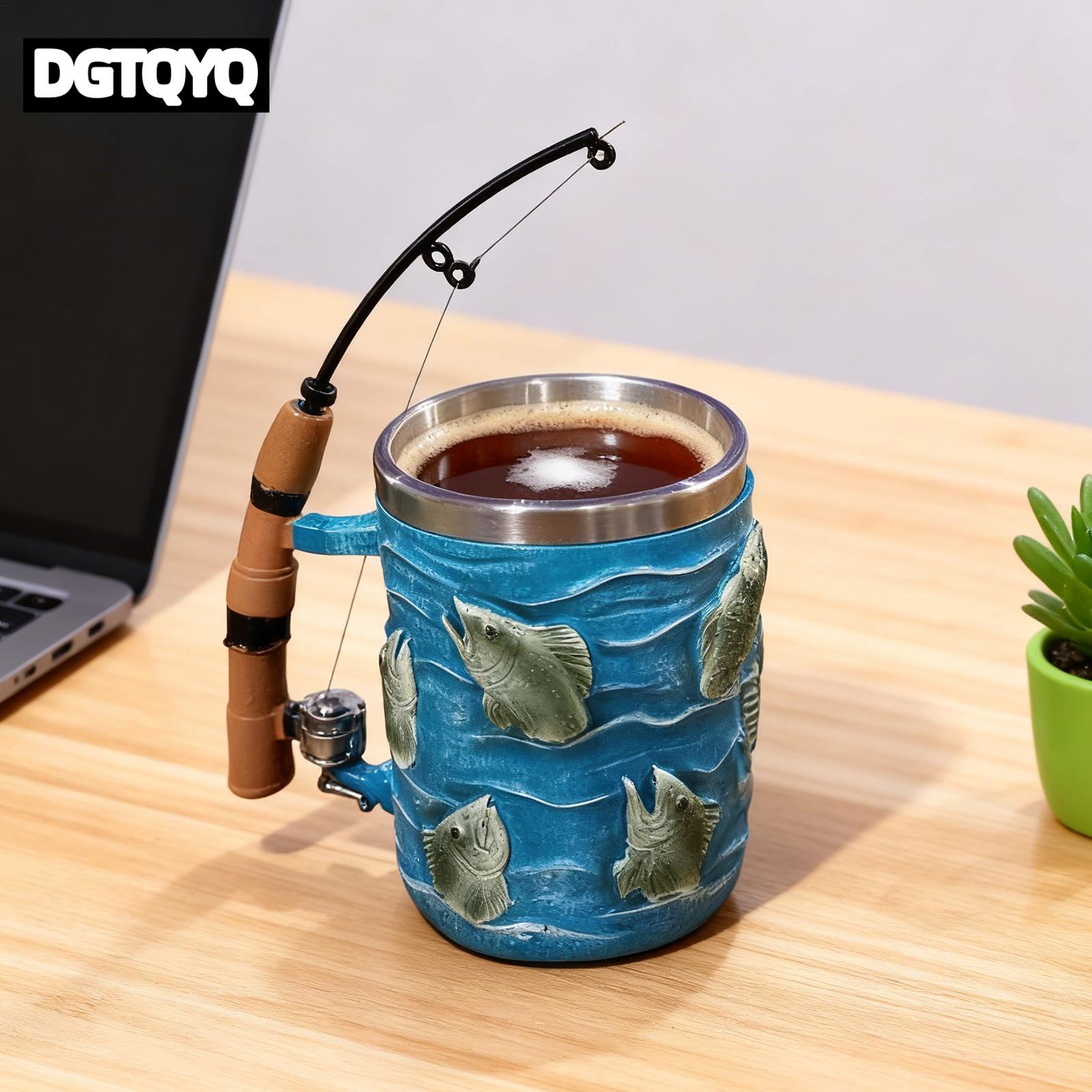 Wine Beer Coffee - Coffee Mug Resin 3D Fish Cold