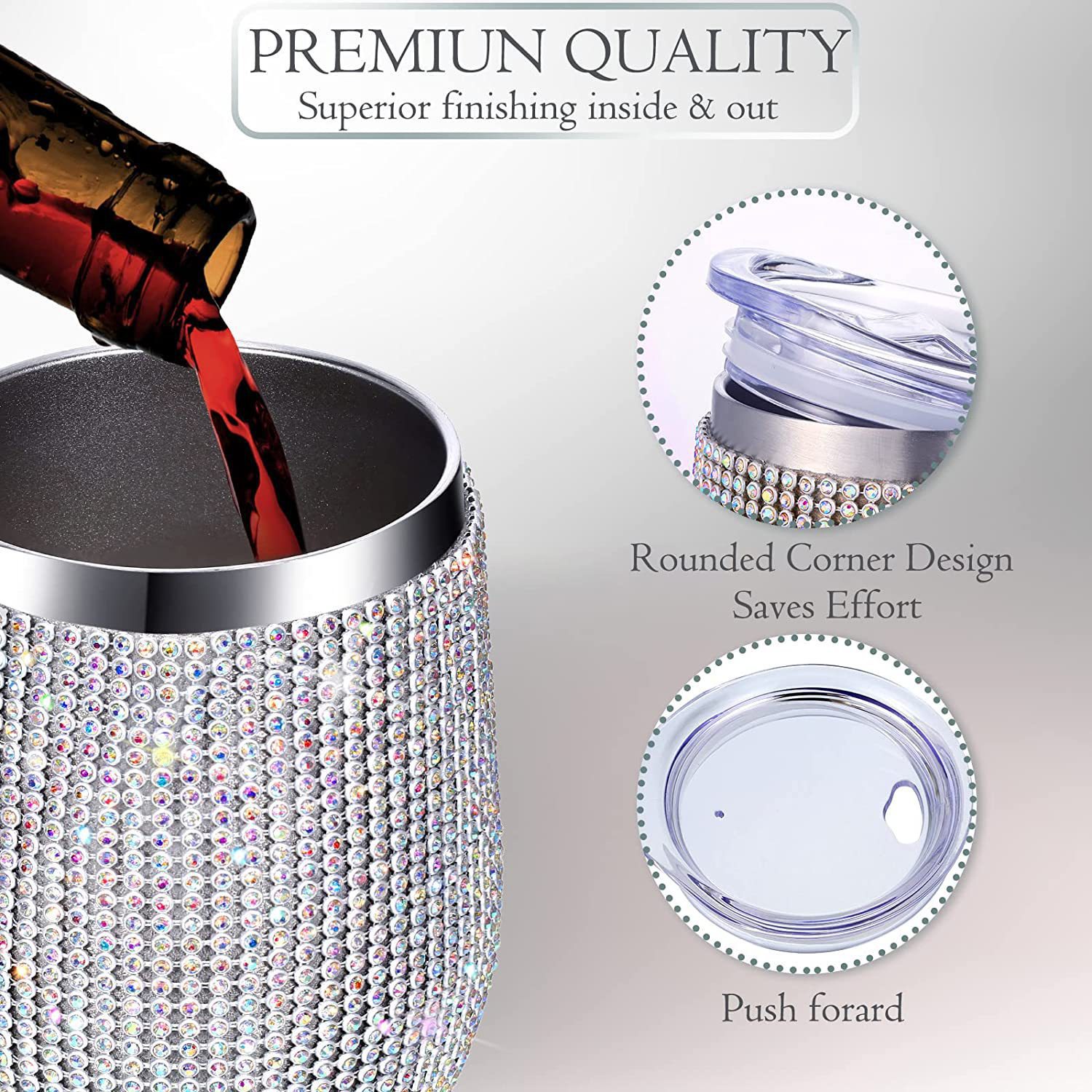 Bling Double-layer Stainless S - огляд і ціна Wine Beer Coffee