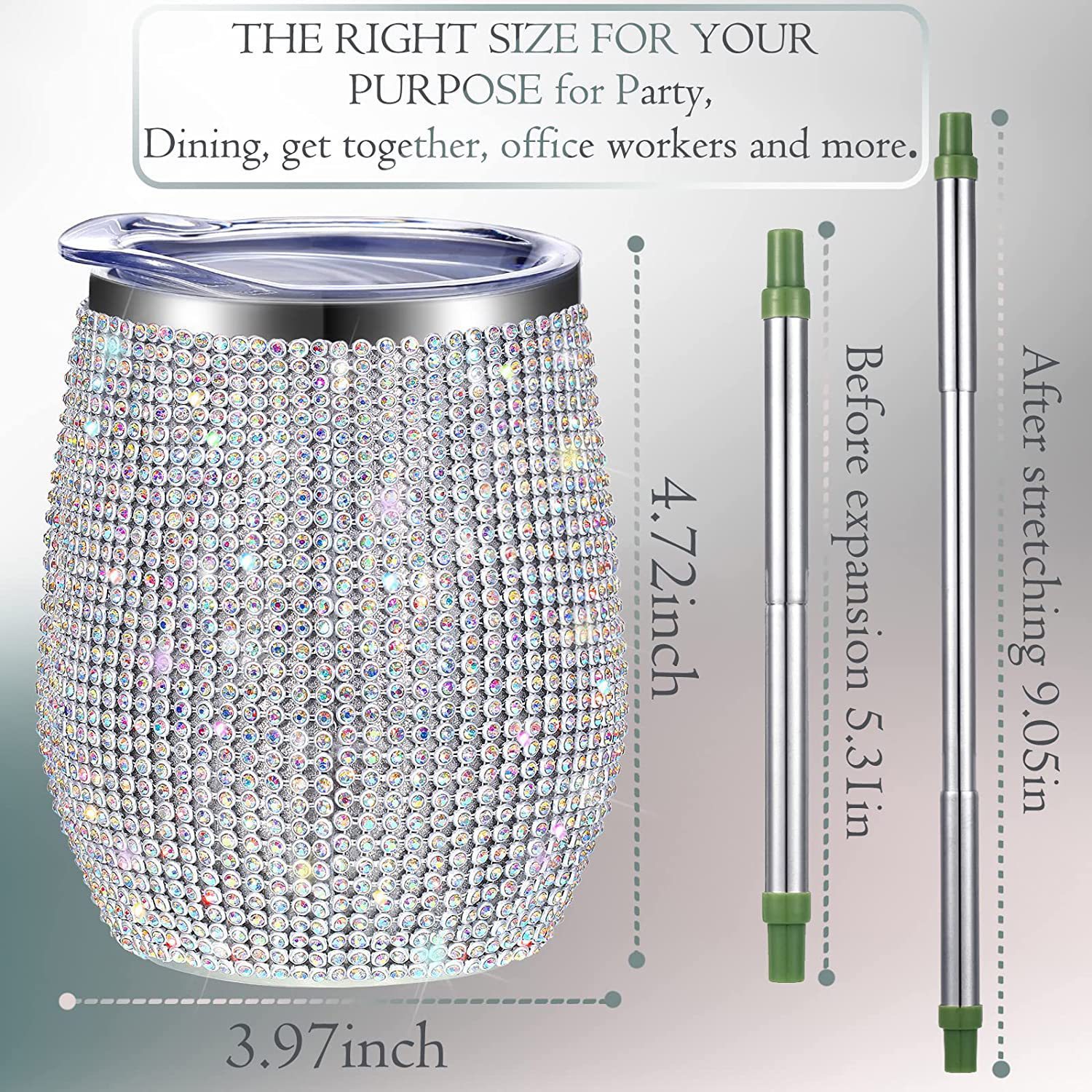 Bling Double-layer Stainless S - огляд і ціна Wine Beer Coffee