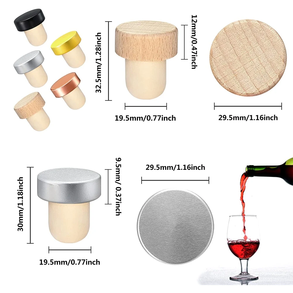 10Pcs Wine Bottle Cork Stopper - огляд і ціна Wine Beer Tasting
