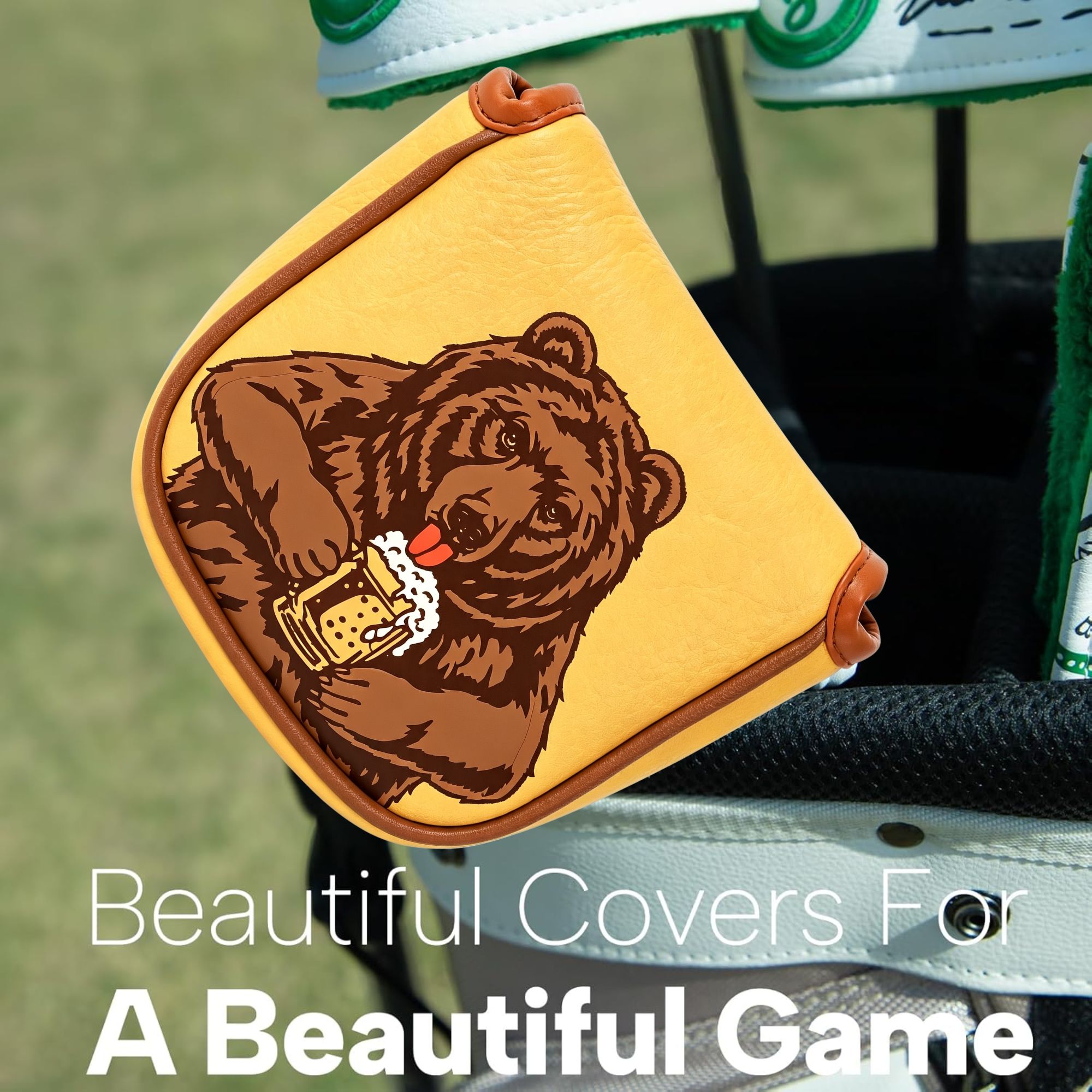 Skull Embroidered Golf Mallet  - огляд і ціна Beer & Wine Grab
