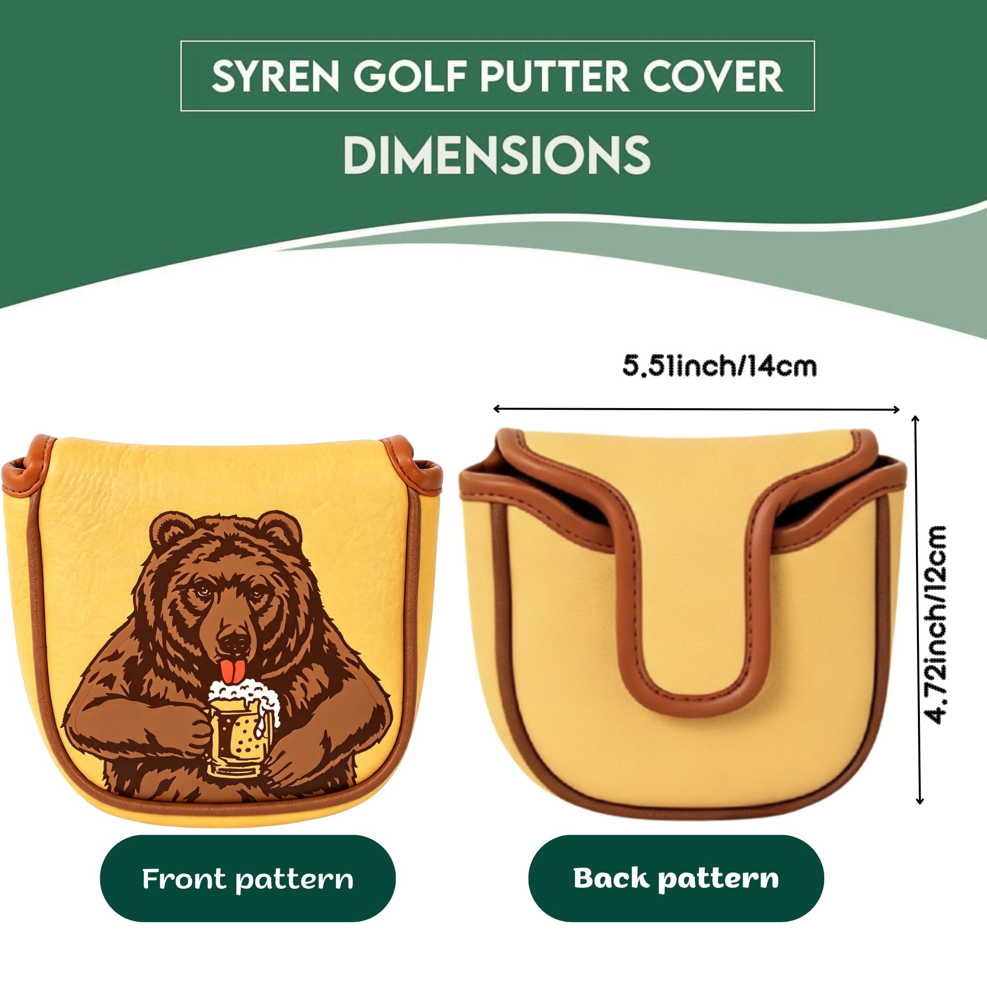 Skull Embroidered Golf Mallet  - огляд і ціна Beer & Wine Grab