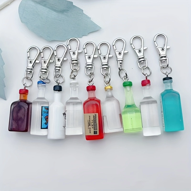 9pcs Resin Beer Bottle Keychai - огляд і ціна Beer & Wine Grab