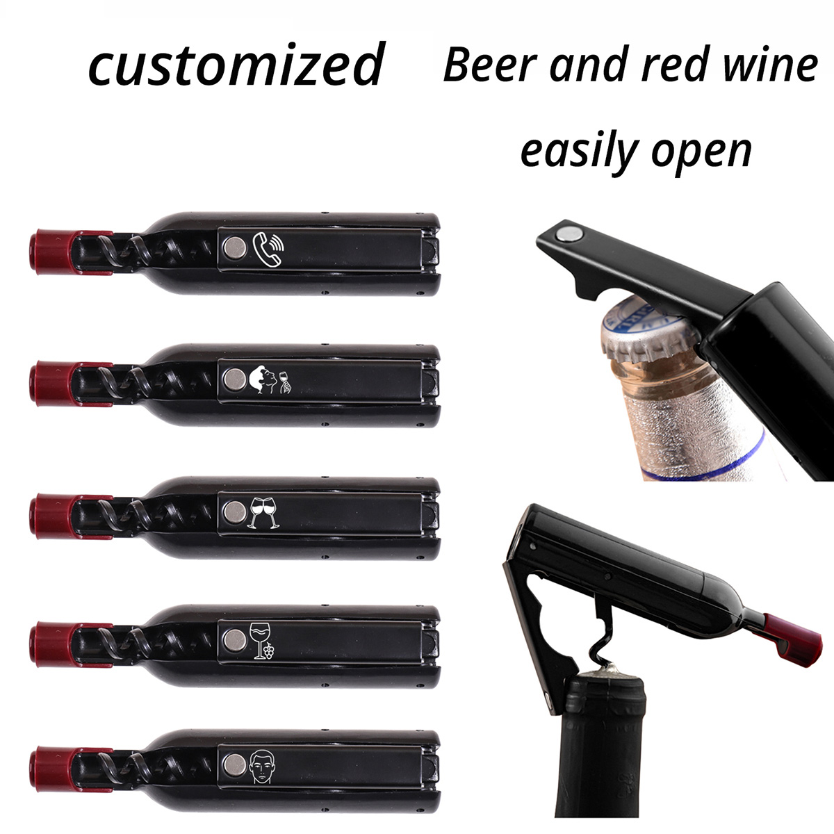 Custom Text Wine Opener Person - огляд і ціна Wine In Beer Name