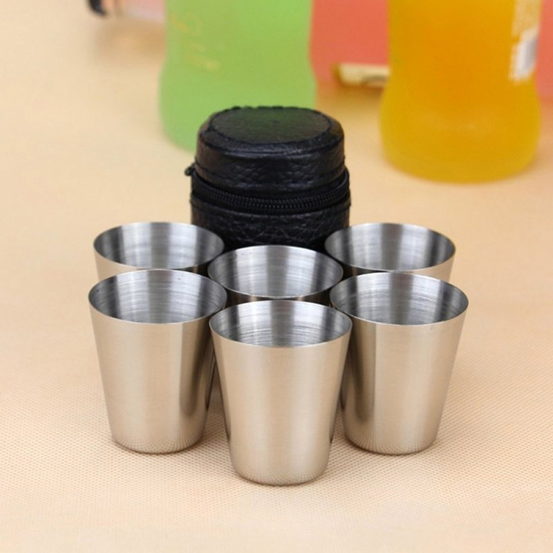 4/6Pcs Stainless Steel Cups Mi - огляд і ціна Wine Beer Coffee