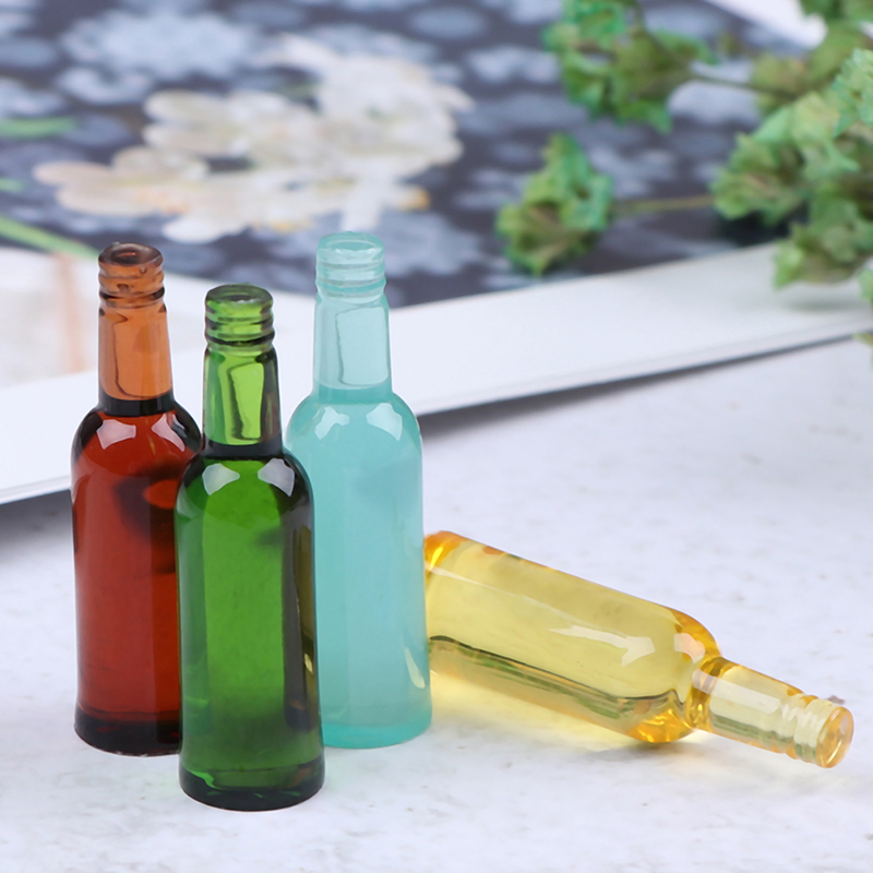 6pcs 1:12 Dollhouse Miniature  - огляд і ціна Wine Beer Bottle