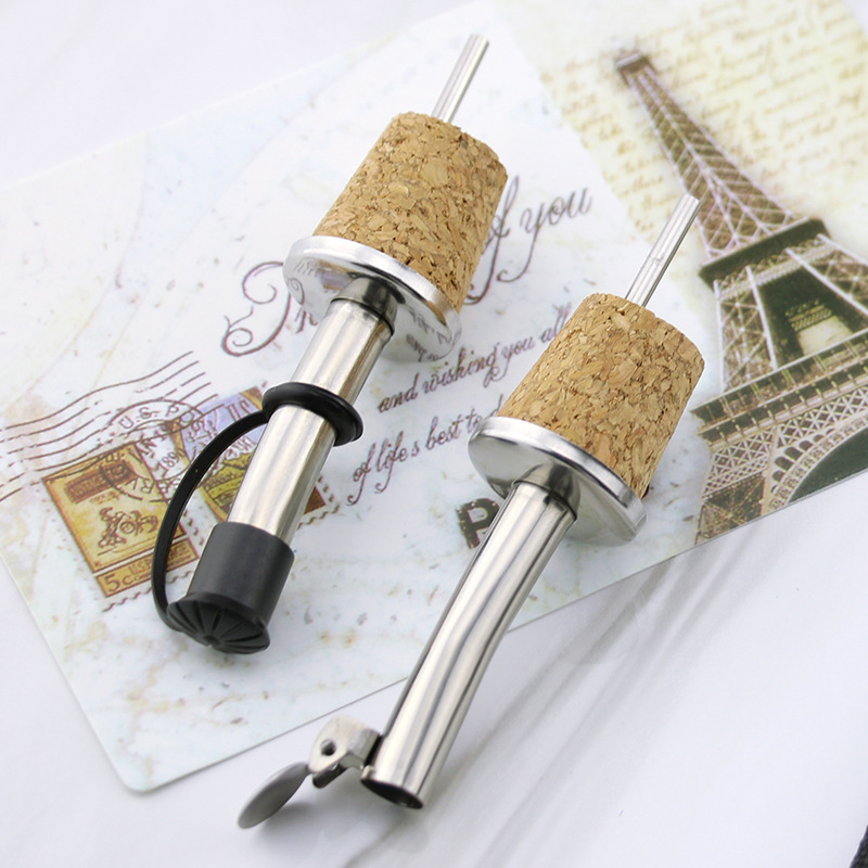 Wooden Cork Red Wine Pourer Oi - огляд і ціна Wine Beer Tasting