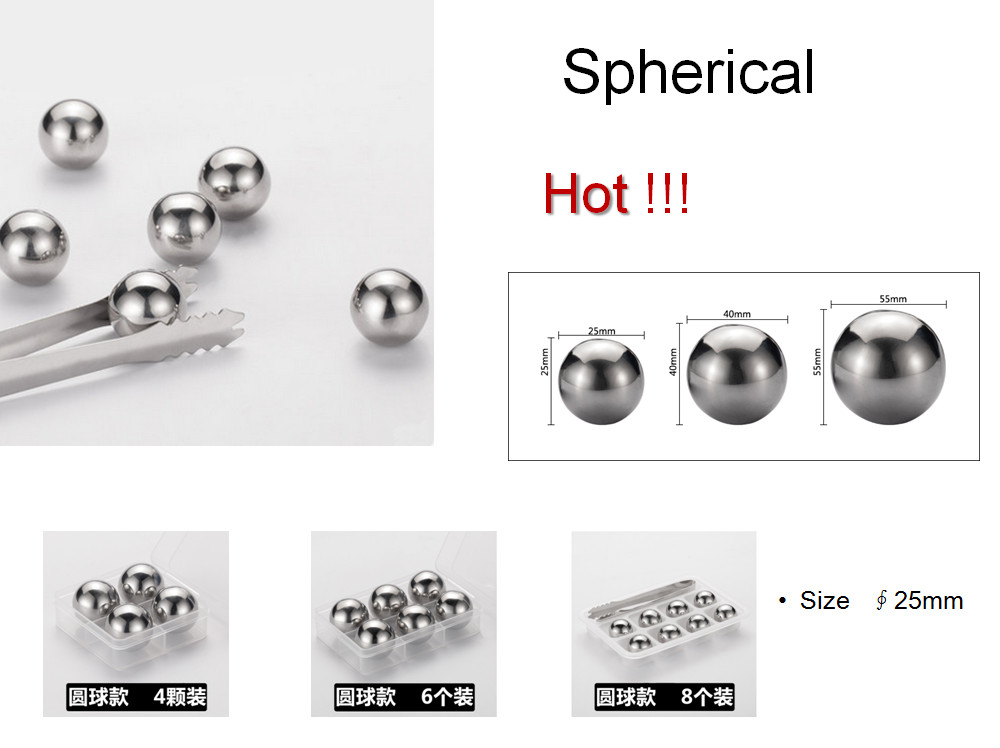 6 Pcs/Lot Sphere Whiskey Stone - огляд і ціна Wine Beer Tasting