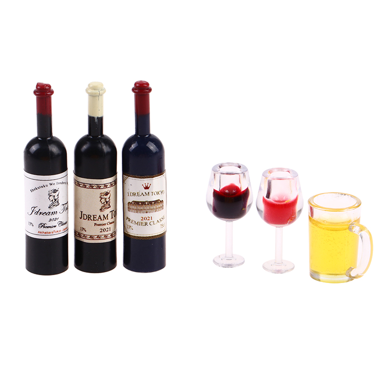 5 Pcs 1:12 Dollhouse Miniature - огляд і ціна Wine Beer House