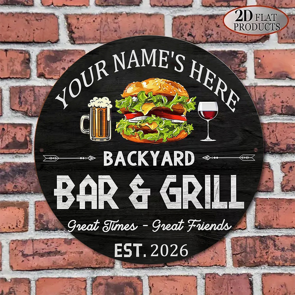 [2D Flat] 1pc Custom Name Roun - огляд і ціна Wine In Beer Name