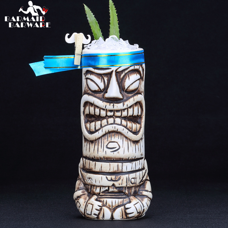 600ml Ceramic Tiki Mug Creativ - огляд і ціна Wine Beer Coffee