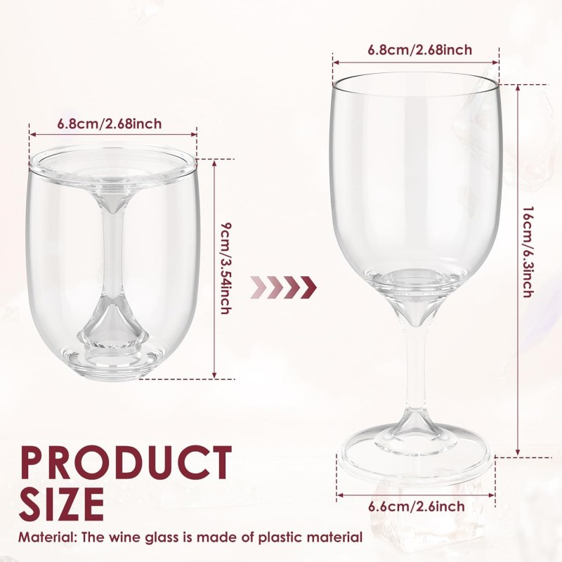 Folding Wine Glass Transparent - огляд і ціна Wine & Beer Packages