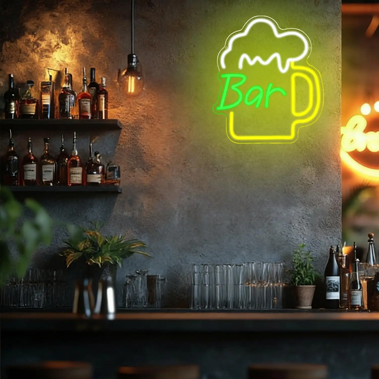 Beer Bar Neon Sign USB Dimmabl - огляд і ціна Beer & Wine Grab