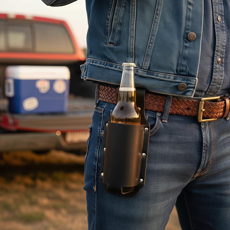 [J] 1Pcs Leather Beer Can Bott - огляд і ціна Wine Beer Bottle
